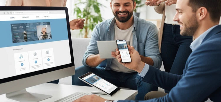 ejemplo de navegacion web clara y efectiva con menus optimizados